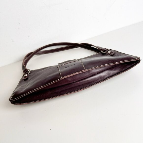 Vintage Christopher Kon leather mini hobo shoulder bag brown - Picture 2 of 7